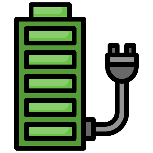 Charging energy charge battery icon