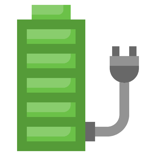 Charging charge plug battery icon