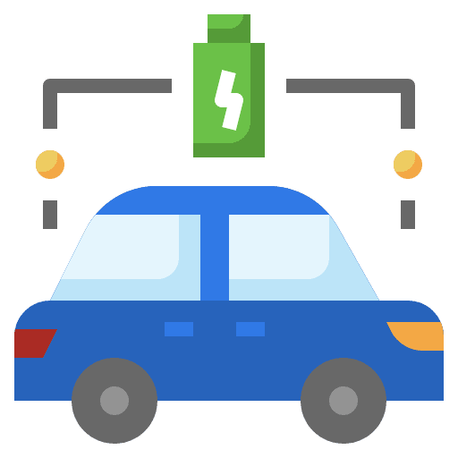 Batteries electric car transportation battery icon Batteries electric car transportation battery icon