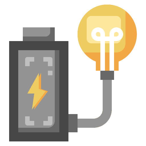 Lightbulb battery charge light bulb icon Lightbulb battery charge light bulb icon