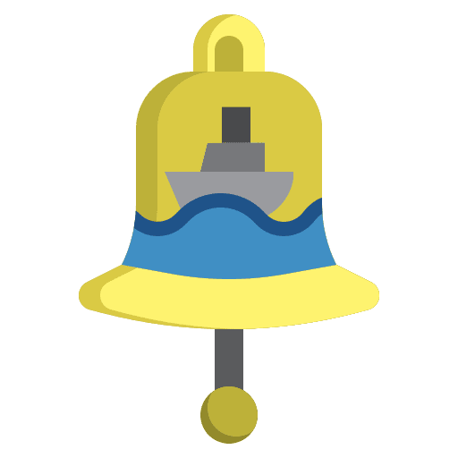 Bell boat bell alert icon