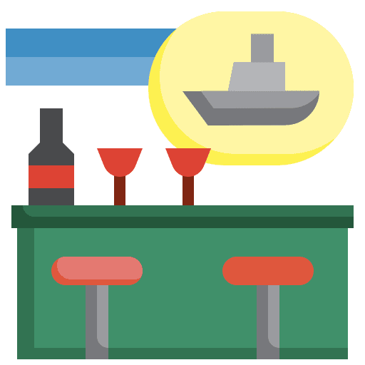 Lounge food and restaurant sitting seats icon