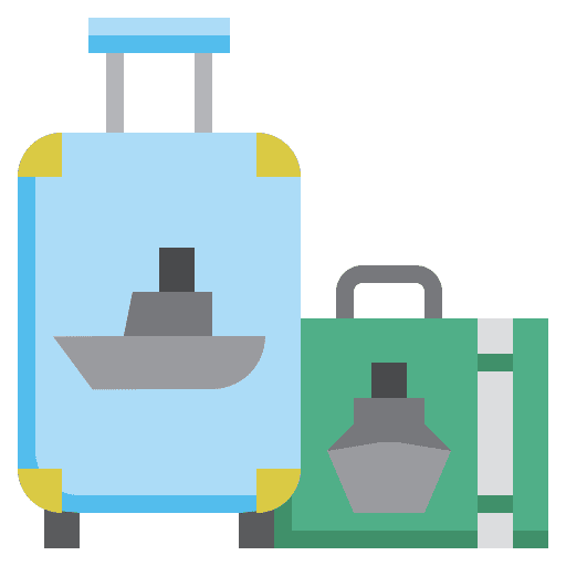 Suitcase hotel baggage suitcase icon