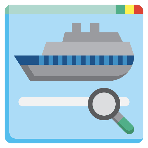 Search magnifying glass magnifier cruise icon