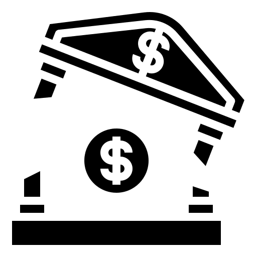 Bank dollar savings finance icon Bank dollar savings finance icon