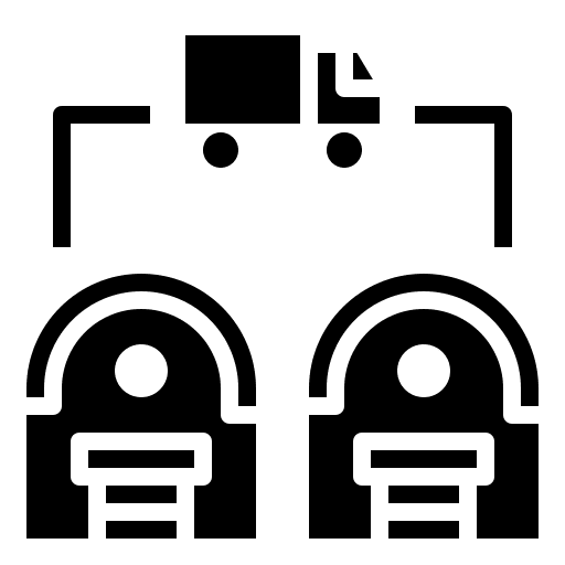 Distribution shipping and delivery distribution warehouse icon