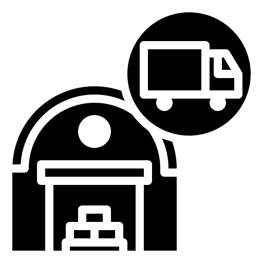 Delivery truck warehouse logistics lorry icon Delivery truck warehouse logistics lorry icon