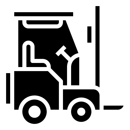 Forklift logistic forklift move icon