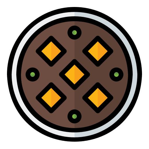 Potato cheese soup food and restaurant dish snack icon Potato cheese soup food and restaurant dish snack icon
