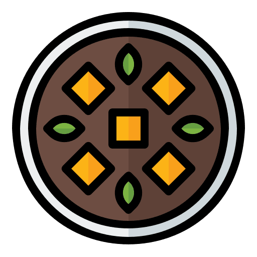Potato cheese soup traditional gastronomy food icon Potato cheese soup traditional gastronomy food icon