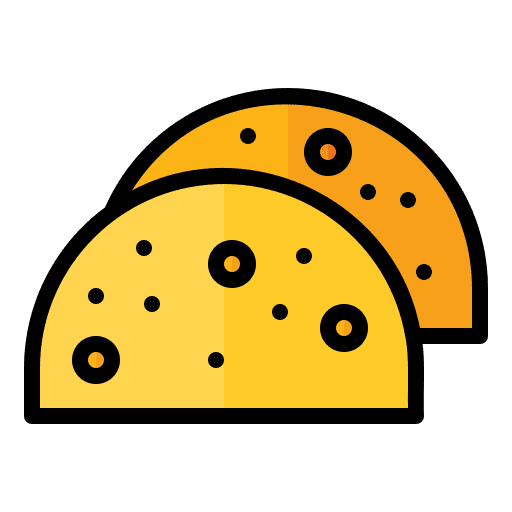 Tacos traditional tacos dish icon Tacos traditional tacos dish icon
