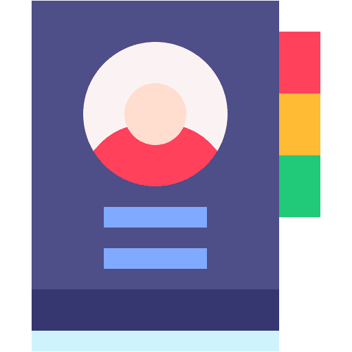 Contact book notebook reader appointment book icon