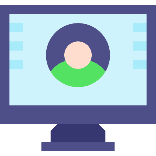 Personal data login electronics personal data icon