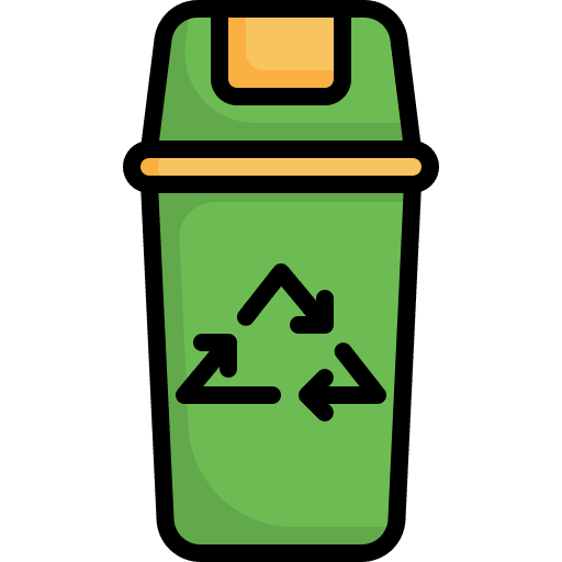 Bin trash can trash waste icon