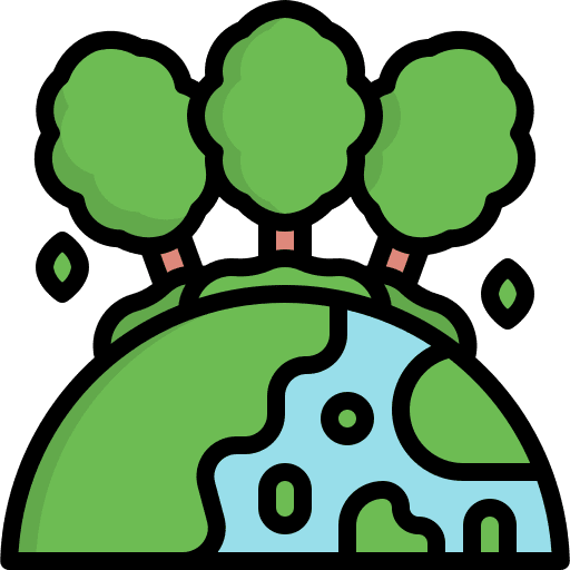 Earth earth ecology and environment tree icon