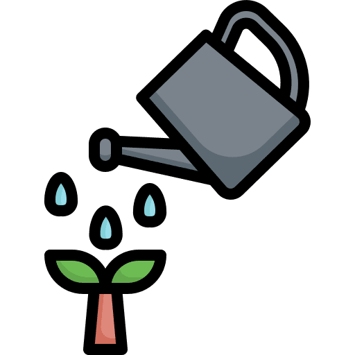 Watering can leaf leaves icon