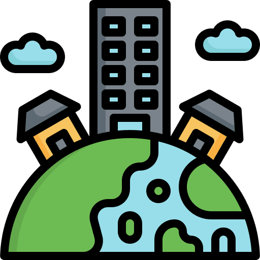 City earth city ecology and environment icon City earth city ecology and environment icon