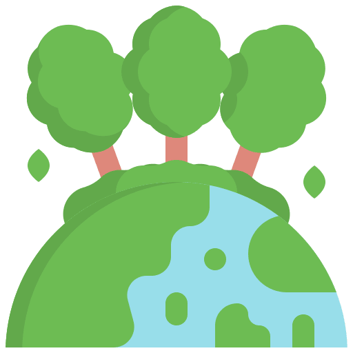 Earth sustainability tree mother earth day icon