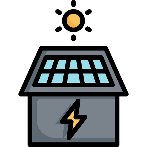 House home renewable energy building icon House home renewable energy building icon