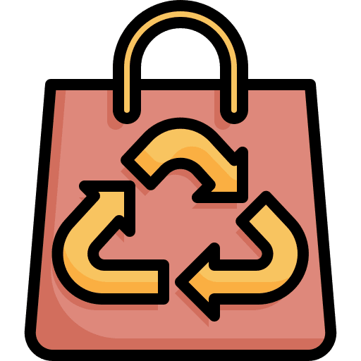 Recycle bag sustainability zero waste recyclable icon Recycle bag sustainability zero waste recyclable icon