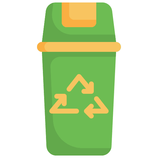 Bin garbage waste bin icon