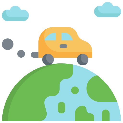 Car world car earth icon