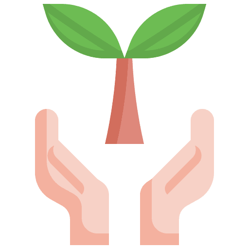Plant save nature ecology and environment sustainability icon