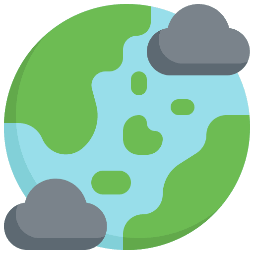 World planet contamination earth icon