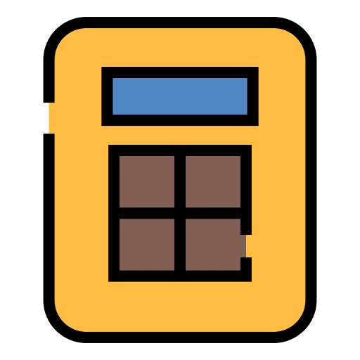 Calculator school material calculator electronics icon