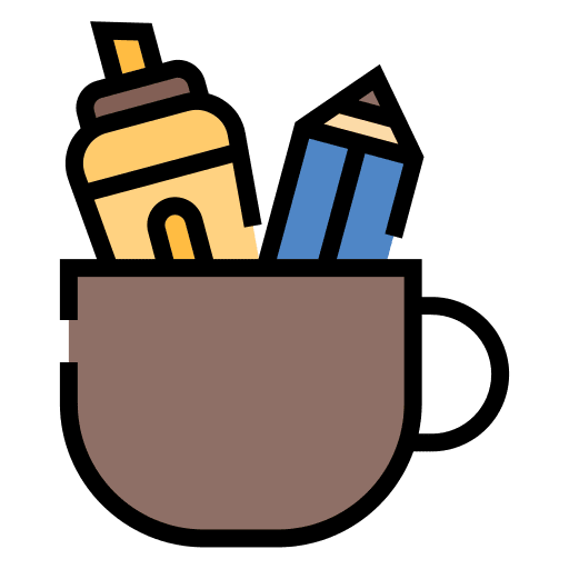 Stationary pen study knowledge icon