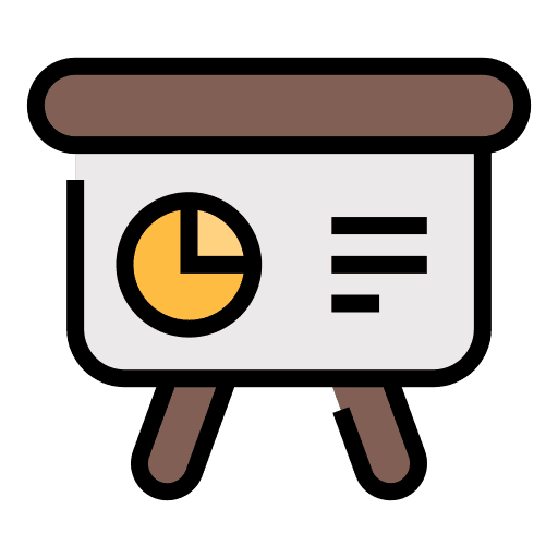 Presentation school education business and finance icon Presentation school education business and finance icon