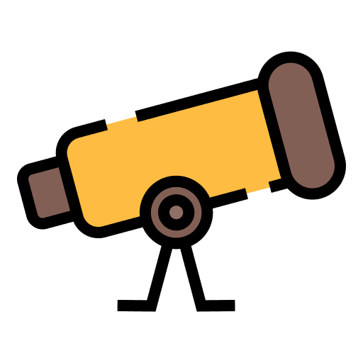 Telescope miscellaneous education stand icon Telescope miscellaneous education stand icon