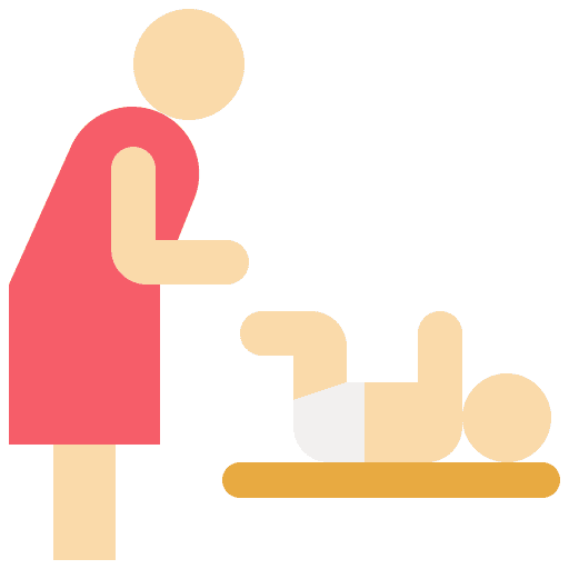 Baby changing changing kid and baby baby changing icon