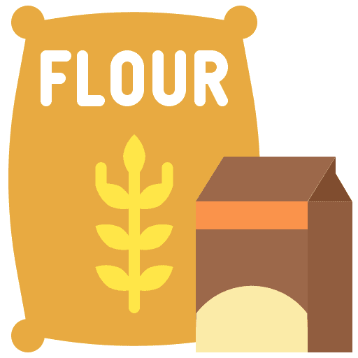 Flours food and restaurant flours sack icon