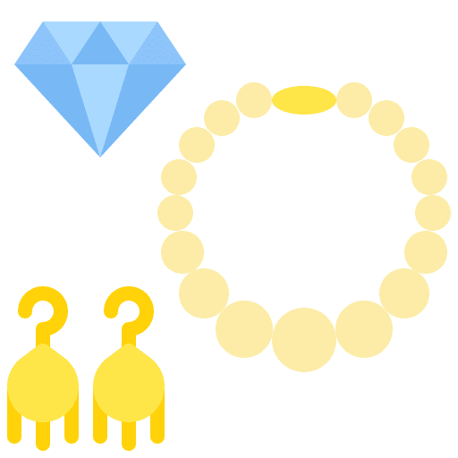 Jewelry wealth accesories collection icon
