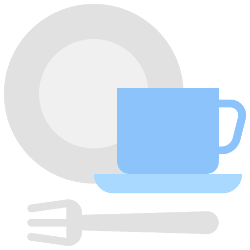 Tableware furniture and household tableware cutlery icon