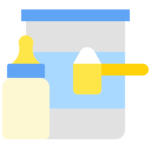 Milk powder baby food feeding feeding bottle icon