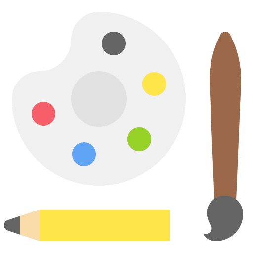 Painting tool entertainment paint artist icon