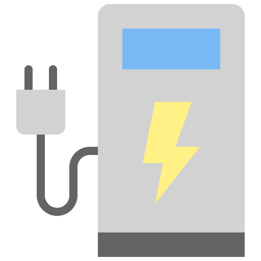 Charging station fuel transportation charging station icon