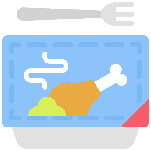Frozen food fork grocery supermarket icon