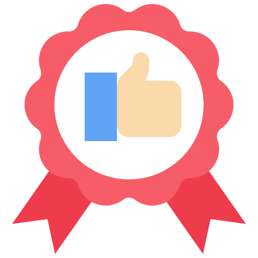 Rosette commerce and shopping medal award icon