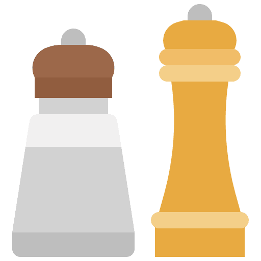Salt and pepper condiments salt condiment icon