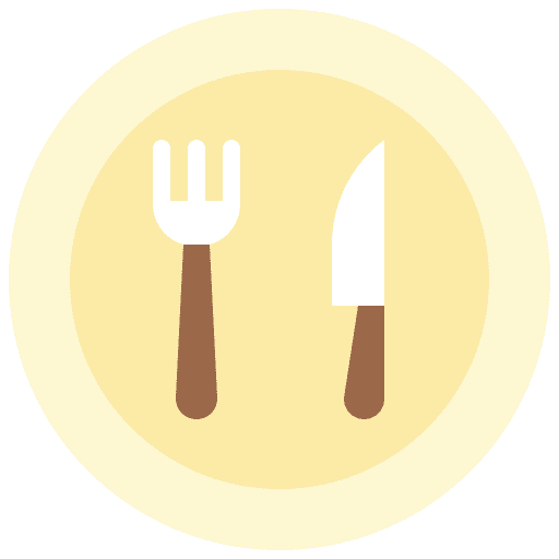 Cutlery dish knife travel icon