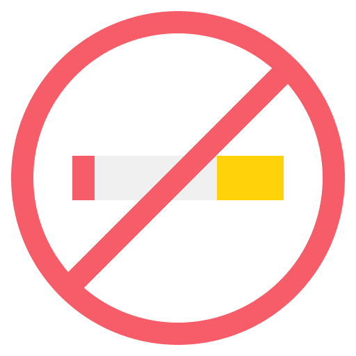 No smoking cigarette no smoke forbidden icon