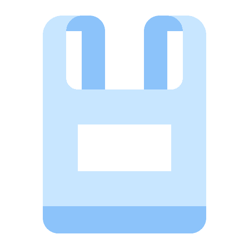 Plastic bag retailer shop plastic bag icon