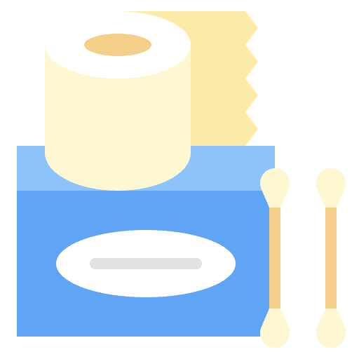 Tissue paper tissue paper cotton buds clean icon