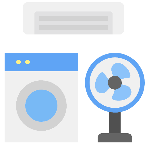 Electric appliance electronics ventilation air conditioner icon