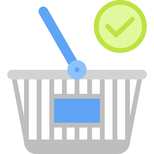 Purchase supermarket purchase commerce and shopping icon