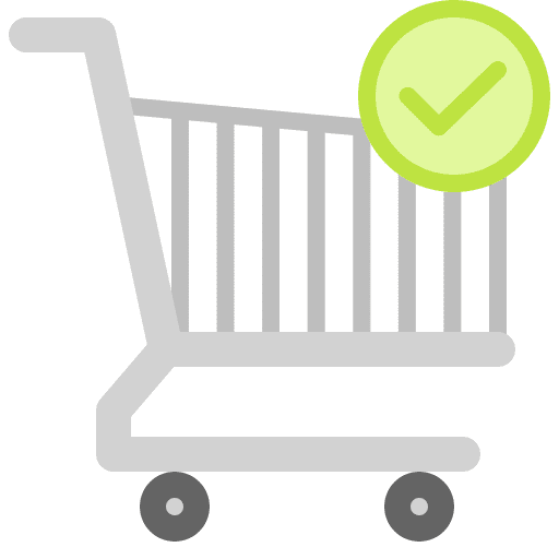 Purchase supermarket ui smart cart icon