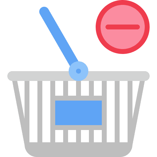 Remove ecommerce ui shopping cart icon